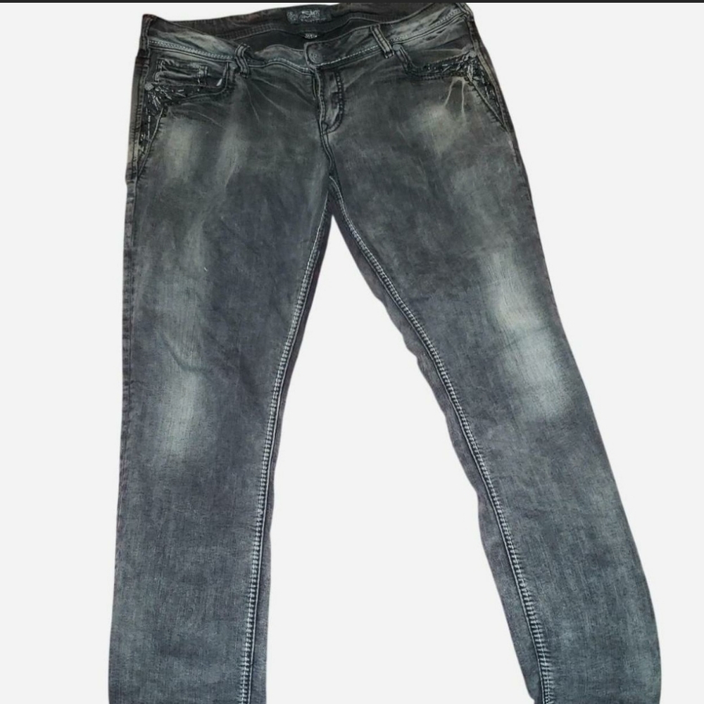 Silver Jeans Women's Charcoal Straight Leg Jeans